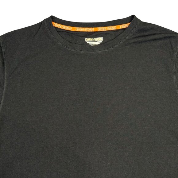 Omni Wool Base Layer Shirt Mens XL Black Wool Long Sleeve Hunting Outdoor Sports - Picture 4 of 9
